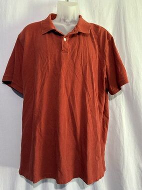 George Men’s Rust Short-Sleeve Polo – 2XL